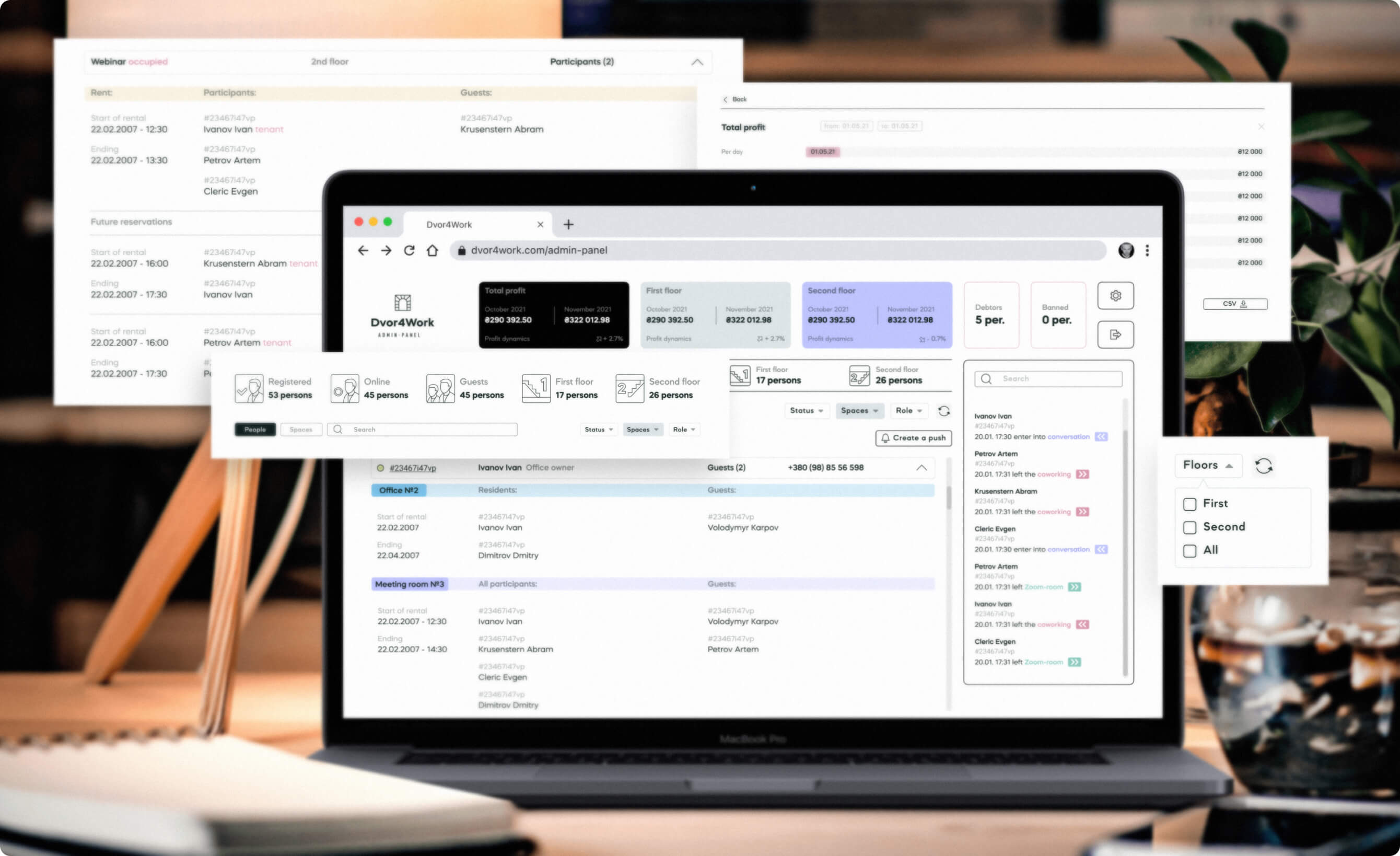 admin panel
